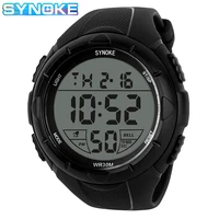 synoke fashion simple outdoor sport watch men military watches alarm clock resistant waterproof digital watch reloj hombre 1025