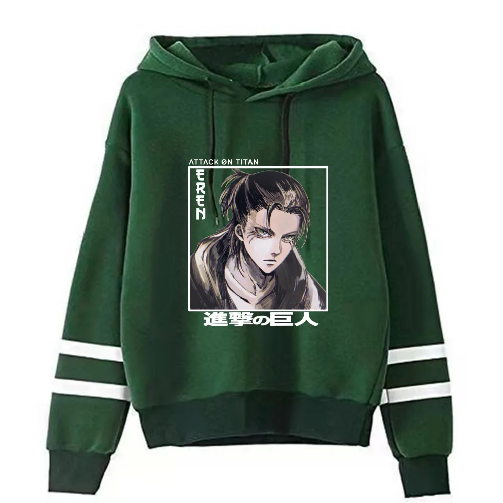 

Attack on Titan Eren Hoodie Fashion Long Sleeve Hip Hop Uniex Anime Cloth