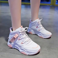 2021 new women high top chunky sneakers woman fashion casual shoes comfortable light weight outdoor travel walking sports shoes