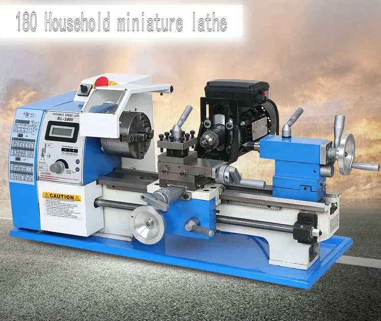 

600W multifunction home mini lathe, machine beads, metal / wood turning, digital, DIY processing machinery and equipment