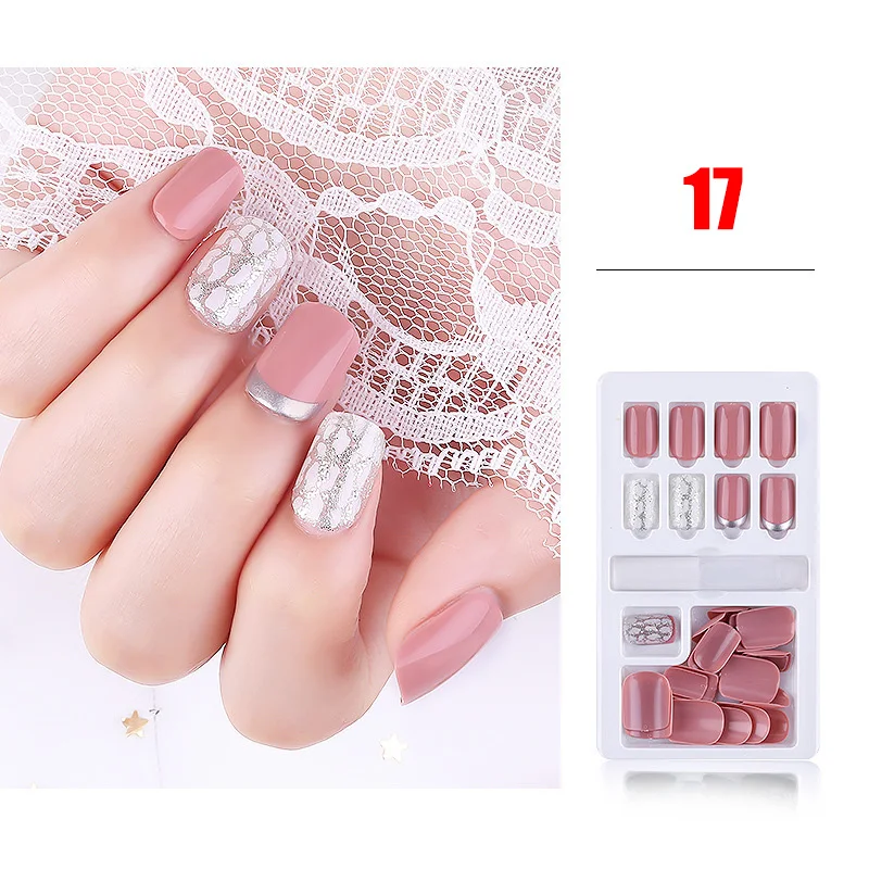 Оптовая продажа 30 шт./компл. накладки для ногтей полное покрытие нажмите на