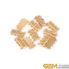 14K позолоченный многослойный цветок филигранная защелкивающаяся коробка Жемчужное ожерелье браслет для изготовления ювелирных изделий застежки для шеи многослойная застежка