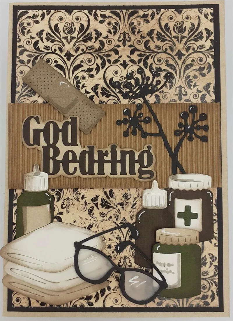 

JC Letters Metal Cutting Dies for Scrapbooking God Bedring Craft DIY Cut Die Stencil Plate Handmade Tool Paper Card Make Decor
