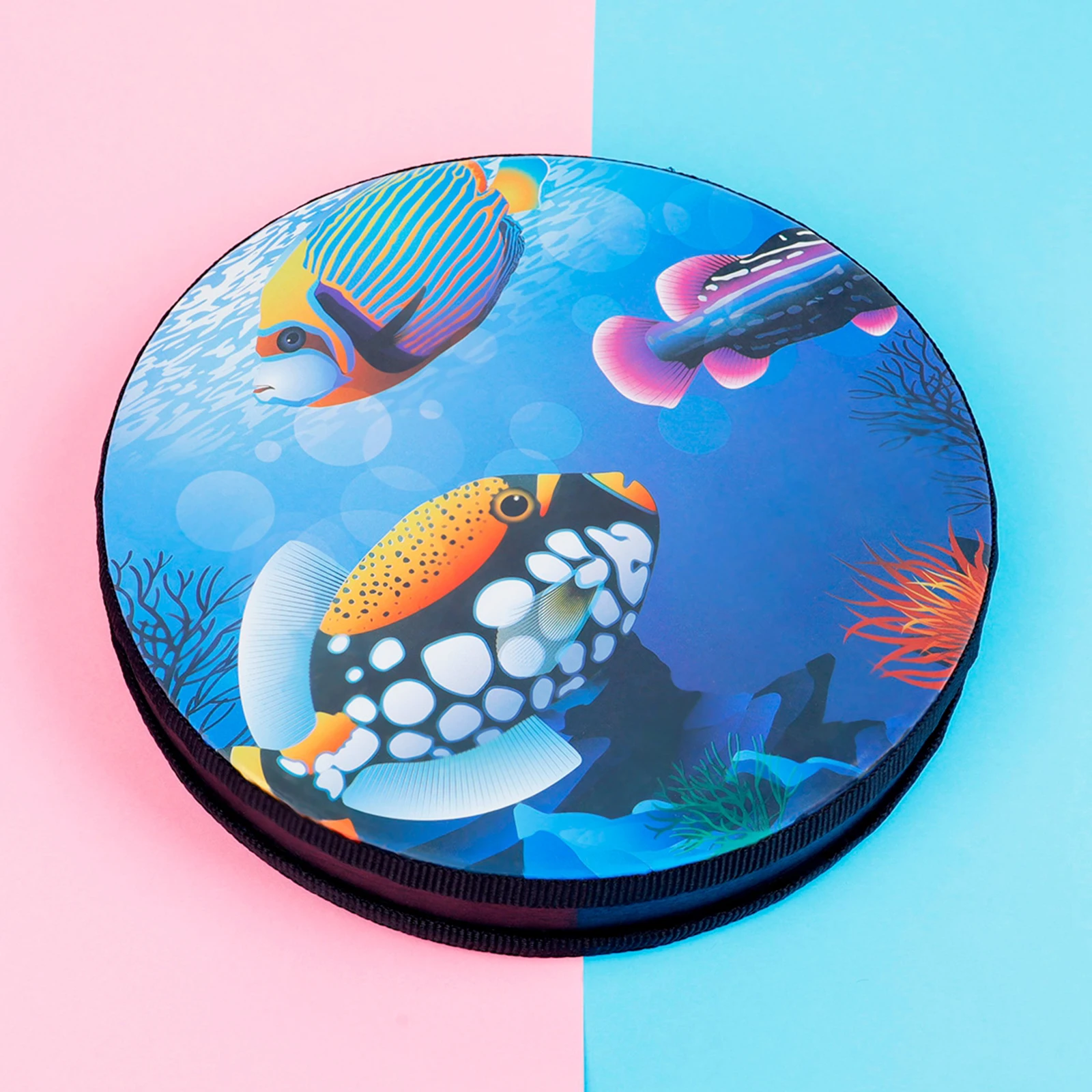 

Wave Bead Drum Percussion Gentle Sea Sound Music Gift Musical Educational Toy 10inch Diameter