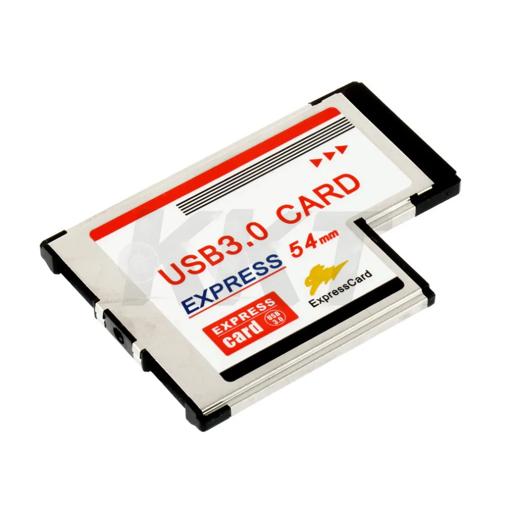Wholesale 1pcs Silver Color 54mm Express USB 3.0 PCMCIA 2 Ports Card Adapter Transfer rate up to 5Gbps Drop Shipping |