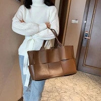 2021 fashion luxury brand large handbag for women pu leather big capacity shoulder bags ladies designer solid color tote bag