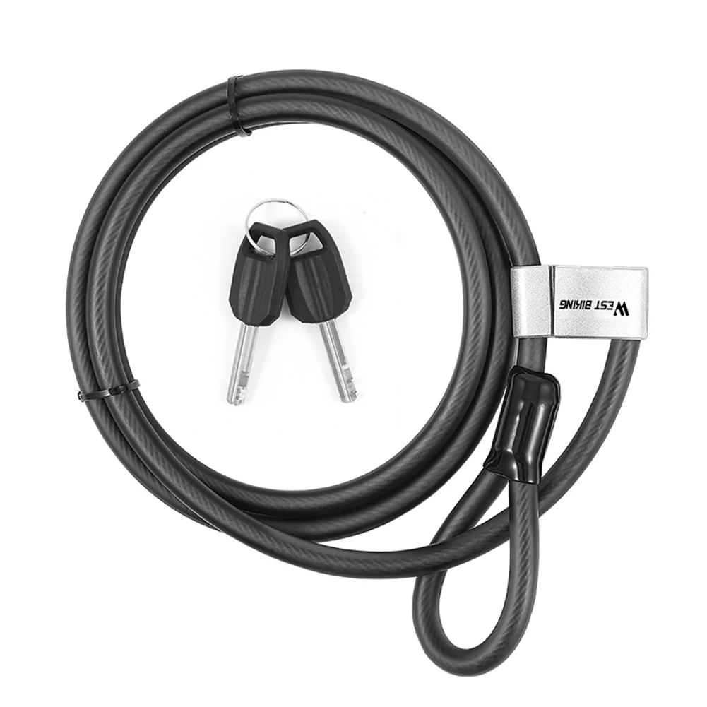 

WEST BIKING MTB Bike Cable Locks Portable Anti-Theft Security Wire Lock Universal Bicycle Equipment MTB Anti-theft Lock Tools