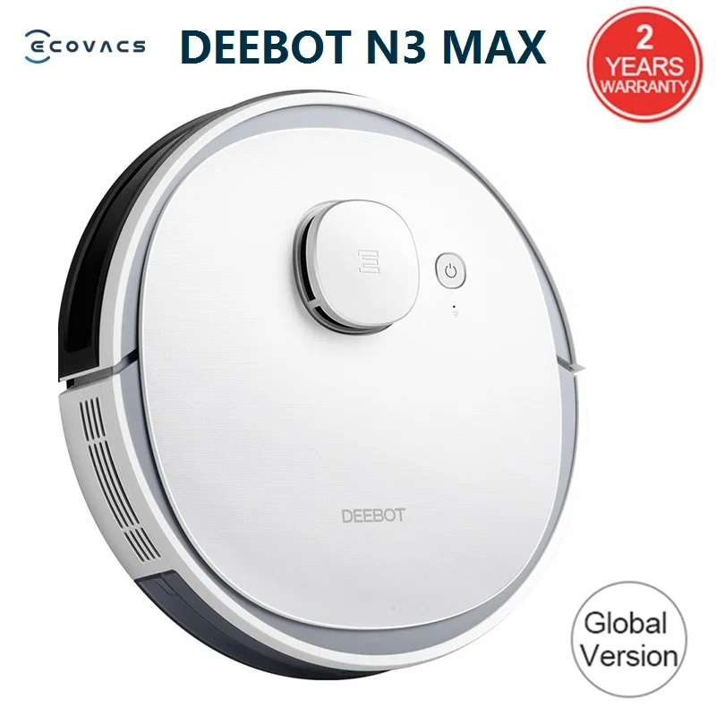 

Global Version ECOVACS Deebot N3 Max Laser Robot Vacuum Cleaner with Mop Home Cleaning Support Alexa Google App Voice Control