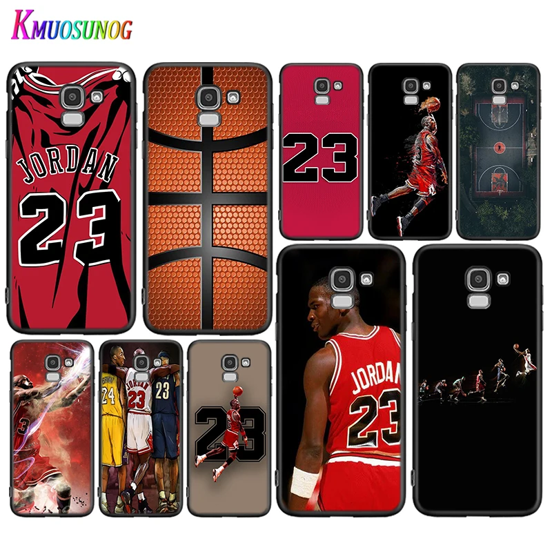 

Black Cover Basketball Number 23 for Samsung Galaxy J8 J7 Duo J6 J5 Prime J4 Plus J3 J2 Core 2018 2017 2016 Phone Case