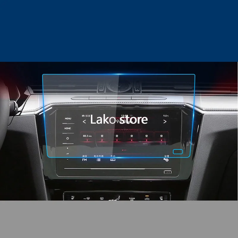 

Reliable GPS Car Navigation Steel Film for VOLKSWAGEN VW CC 2016-2020 Central Control LCD Screen Glass Tempered HD Protect Film