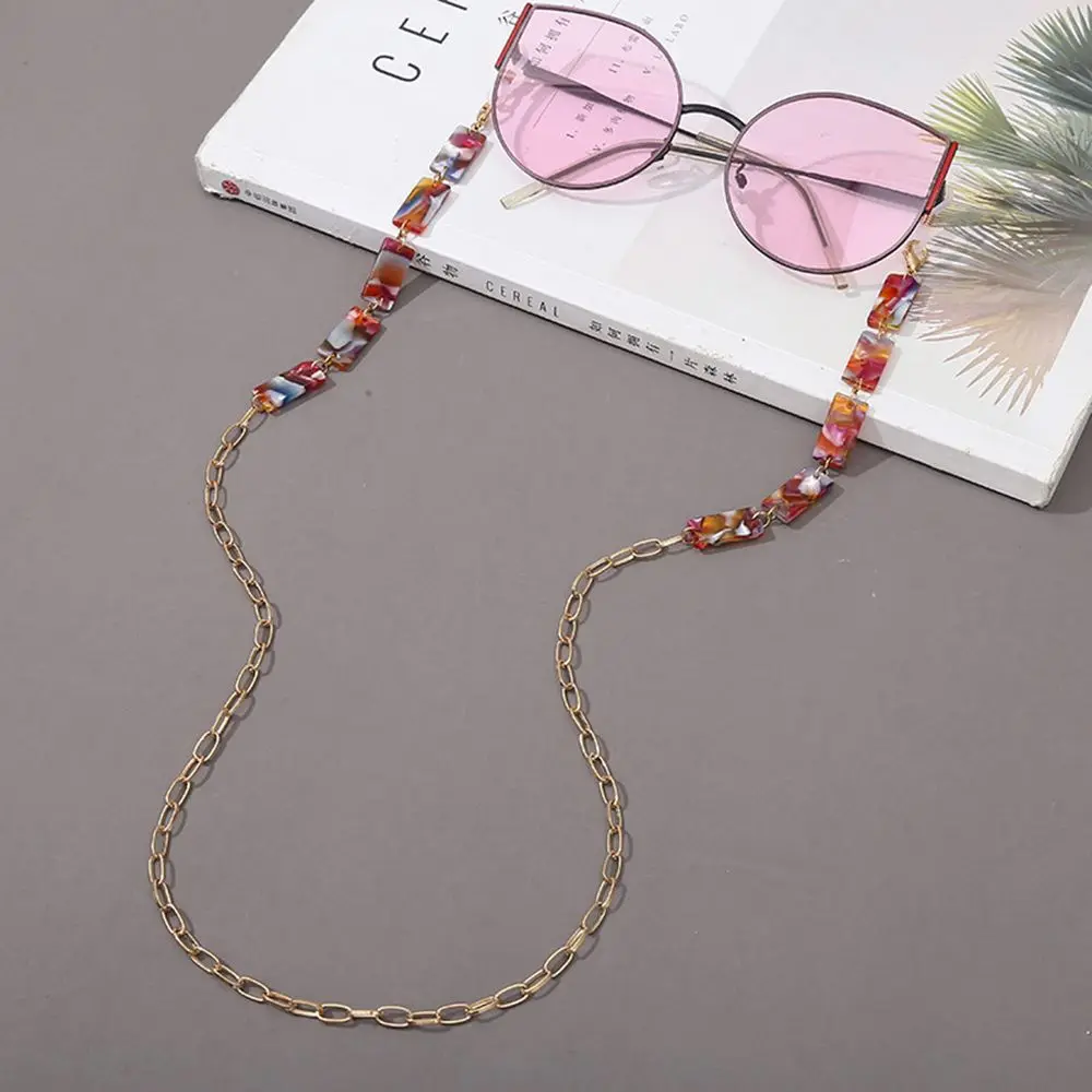 Цветные цепочки для солнцезащитных очков в богемном стиле акриловые унисекс с