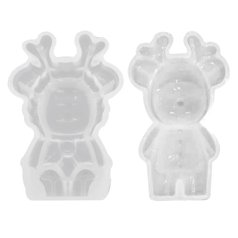 Рождественская силиконовая 3D форма сделай сам для ювелирных изделий эпоксидной