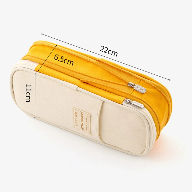 

Pen Case Office College School High Capacity Stationery Bag Pouch Holder Box Travel Storage Cosmetic Bag Big Capacity Pencil Bag