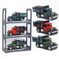 132 alloy pull back transport truck model in original packagingretro vintage car toysgift box toys for childrenfree shipping