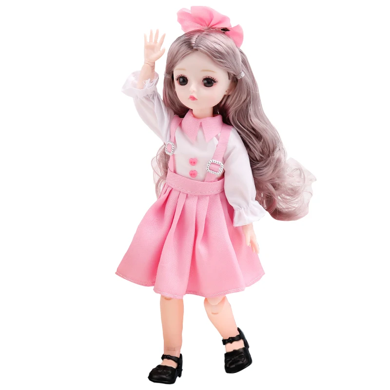 New BJD Doll 1/6 30cm 23 joints Fashion Plastic Dolls Shoes Clothes Outfit Makeup Dress Up Baby Doll Toys for Girls Diy Gift