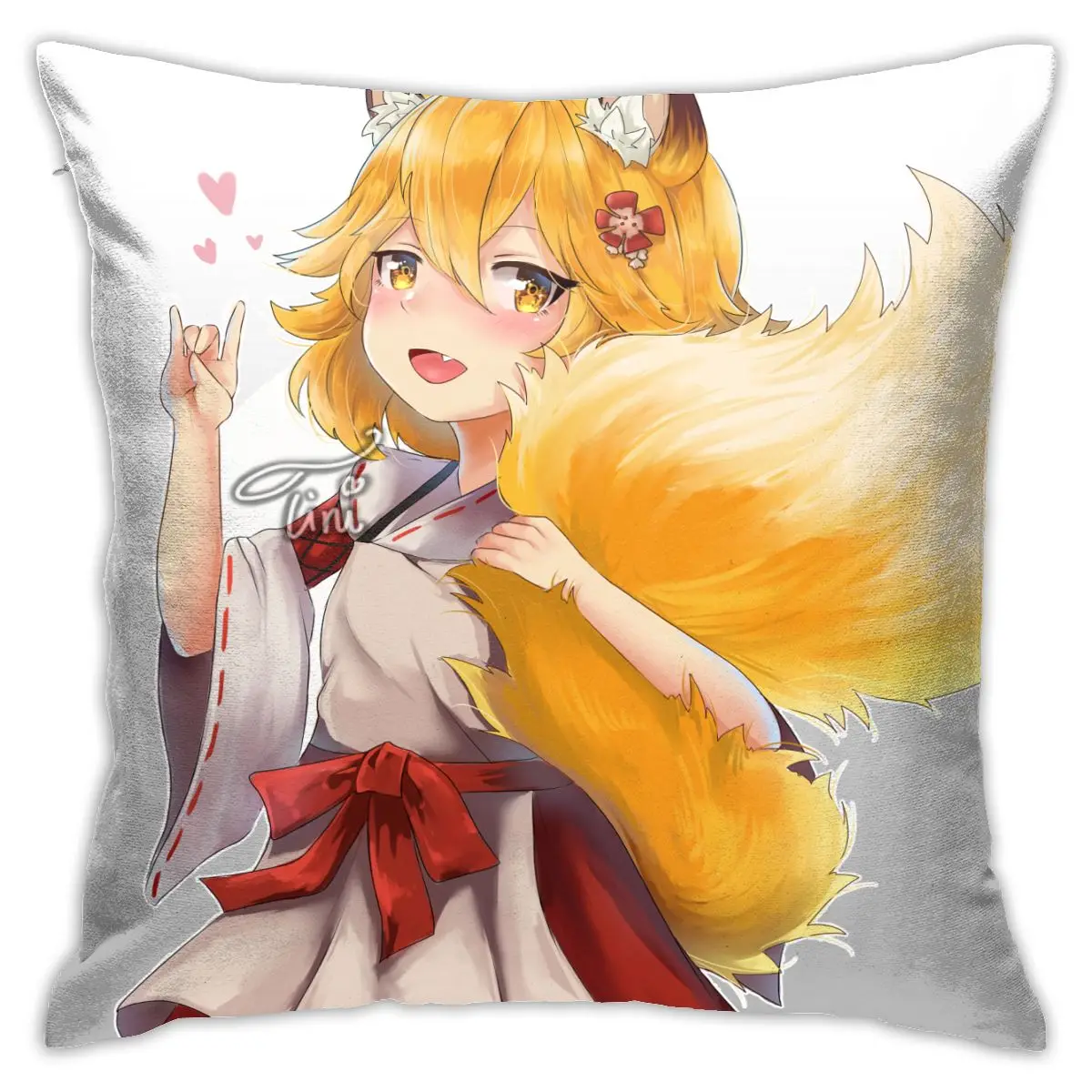 

Полезная лисица Senko-san Подушка «Dakimakura» чехол для подушки аниме Подушка Аниме-Подушка наволочка 60x60