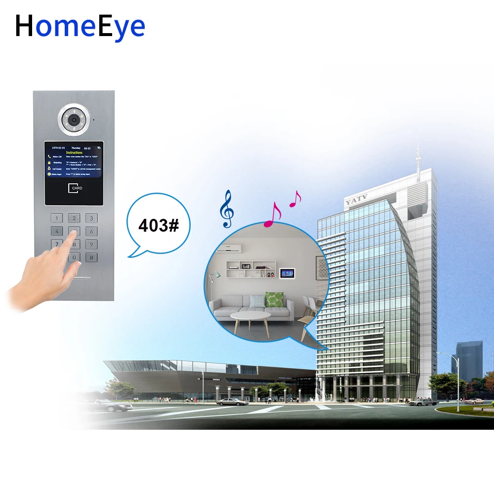 Tuya Smart приложение поддерживает 960P Wi Fi видео телефон двери IP домофон безопасности