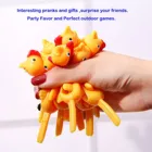 2-20 шт. креативная игрушка для цыпленка светильник Кая резиновая игрушка для розыгрыша, летающая игрушка для пальцев, игрушки для снятия стресса, семейные интерактивные игры
