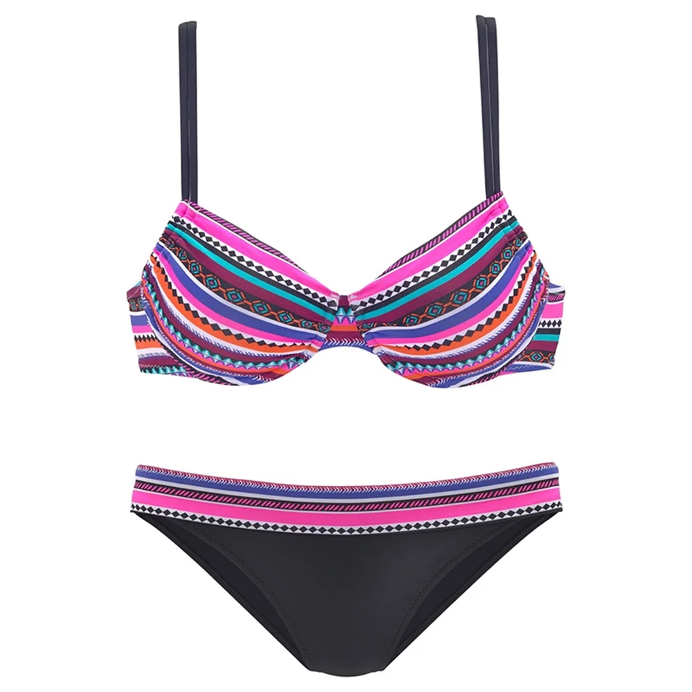TYAKKVE Swimsuit 2020 New Printed Bikini Women Two Piece Push Up Swimwear Female Bathing Suits Summer Vintage Beach Wear Biquini | Женская