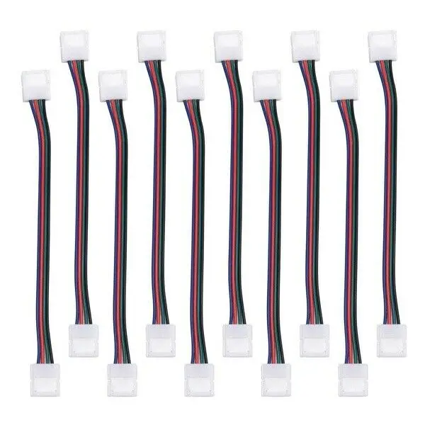5050 10mm 14pcs RGB 3528 5050 4Pin светодиодный светильник комплект ленточных соединителей PCB кабель PCB Зажим адаптер, предоставляет Большинство деталей для DIY - Цвет: 5050 10mm 14pcs