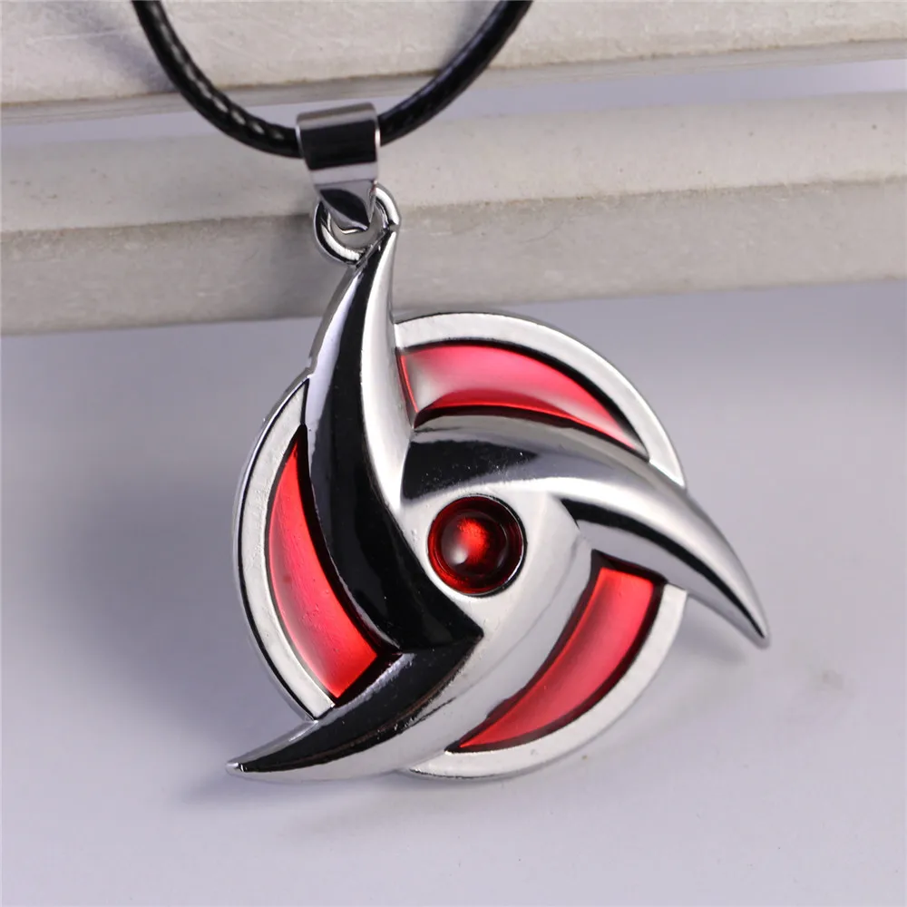 Ниндзя Акацуки Аниме Ожерелье Шаринган символ Hatake Kakashi Uchiha Sasuke подвеска новые