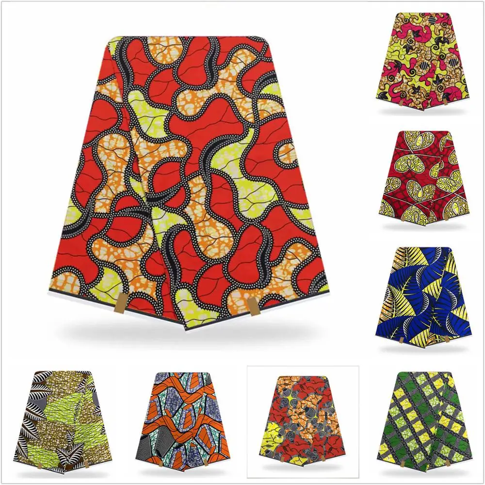 ESEWING Анкара африканская вощеная ткань принтом 100% хлопок Ткань 6 ярдов для швейных