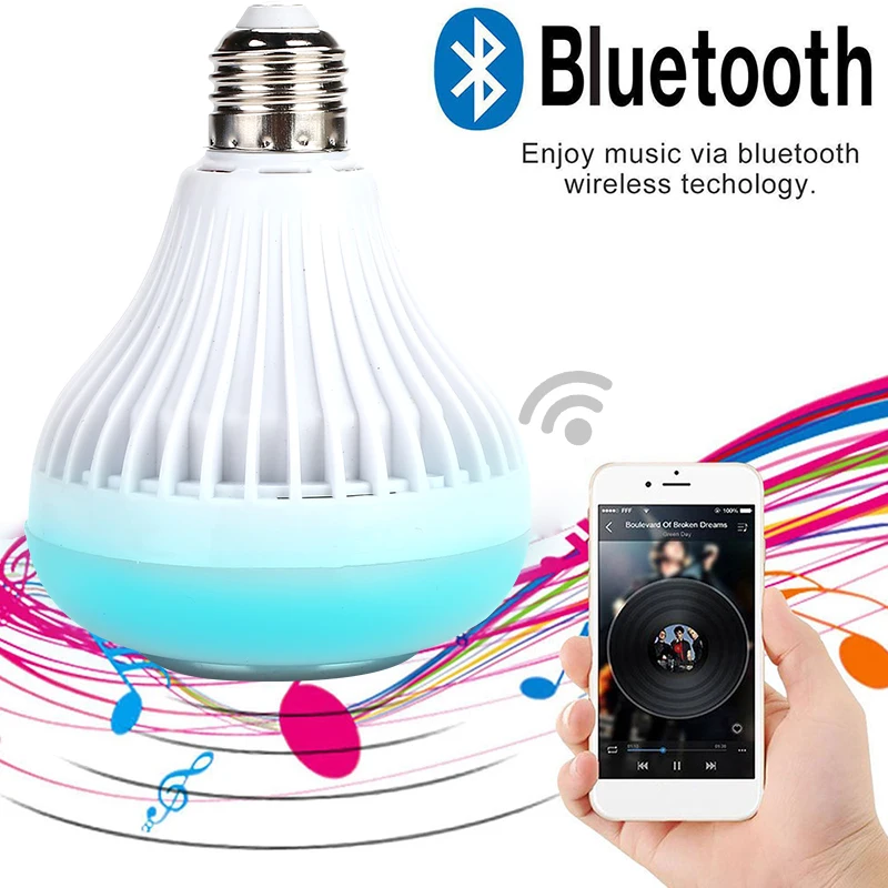 Светодиодный лампы E27 умный светильник лампочка Беспроводной Bluetooth 4 0 волшебное