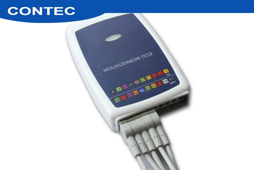 Contec производитель Contec8000G Многофункциональный ПК ECG/EKG рабочая станция система 12 свинец отдыха