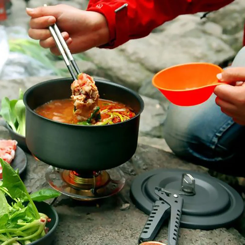 6 шт./компл. бытовой посуды портативный рюкзак для кемпинга чаша пикника ложка