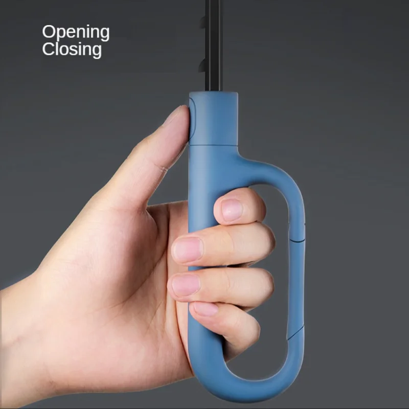 Автоматический складной большой усиленный и прочный зонт от шторма для женщин