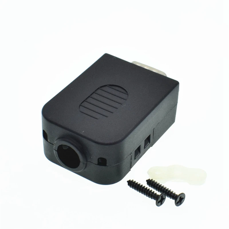 DB15 Мужская гайка адаптер коннектор стандартный разъем VGA с пластиковой крышкой 3 +