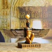 the study cabinet decoration of the goddess isis the egyptian god