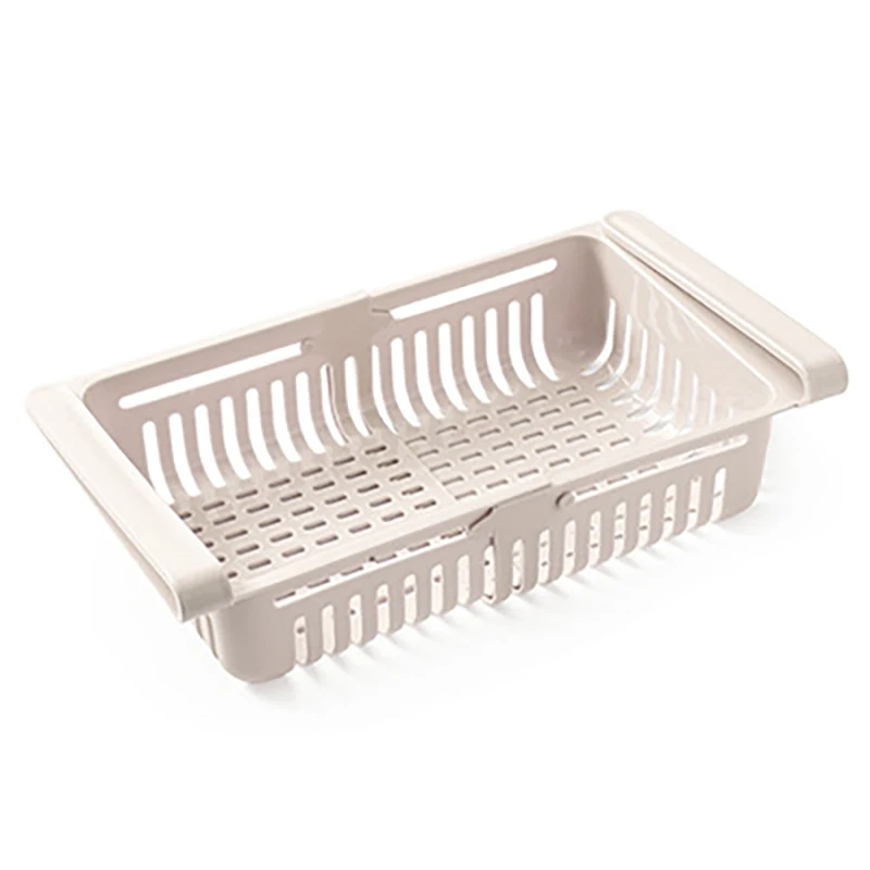 

Adjustable Food Refrigerator Kitchen Freezer Storage Basket Multifunctional Fresh-Keeping Drawer