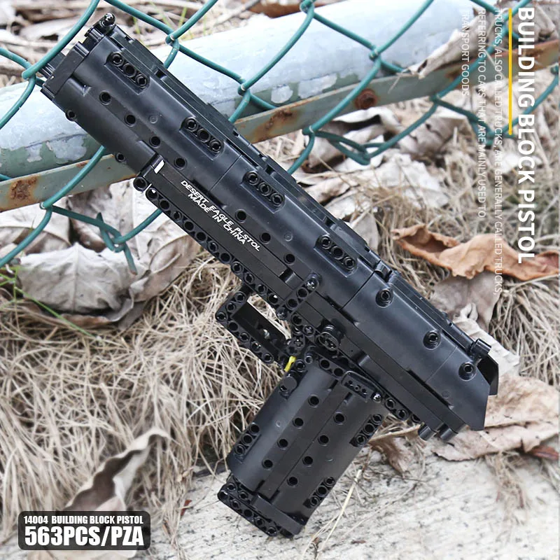 Строительные блоки Mould King 14004 The Create Desert Eagle модель оружия Детские кубики Обучающие