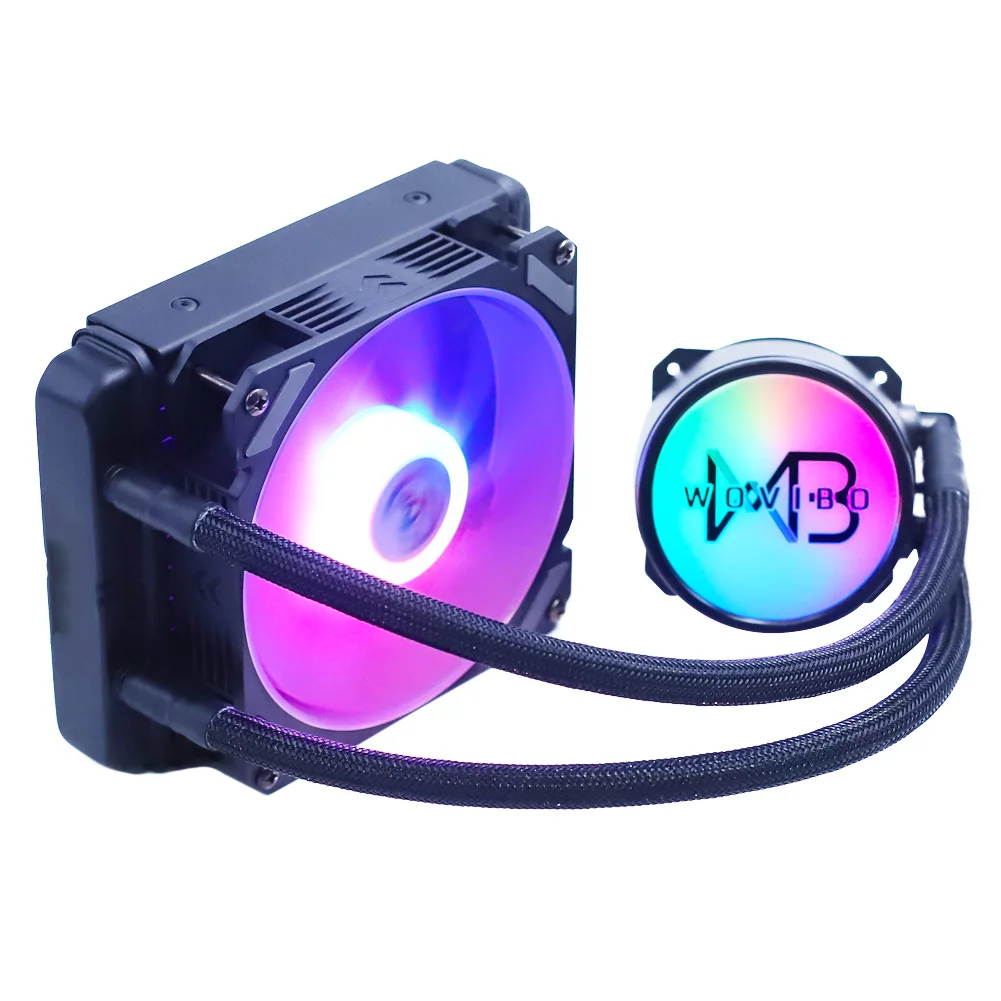 Wovibo Процессор водяное охлаждение кулер вентилятор Ventilador RGB ARGB для Intel LGA 1150 1151 1155