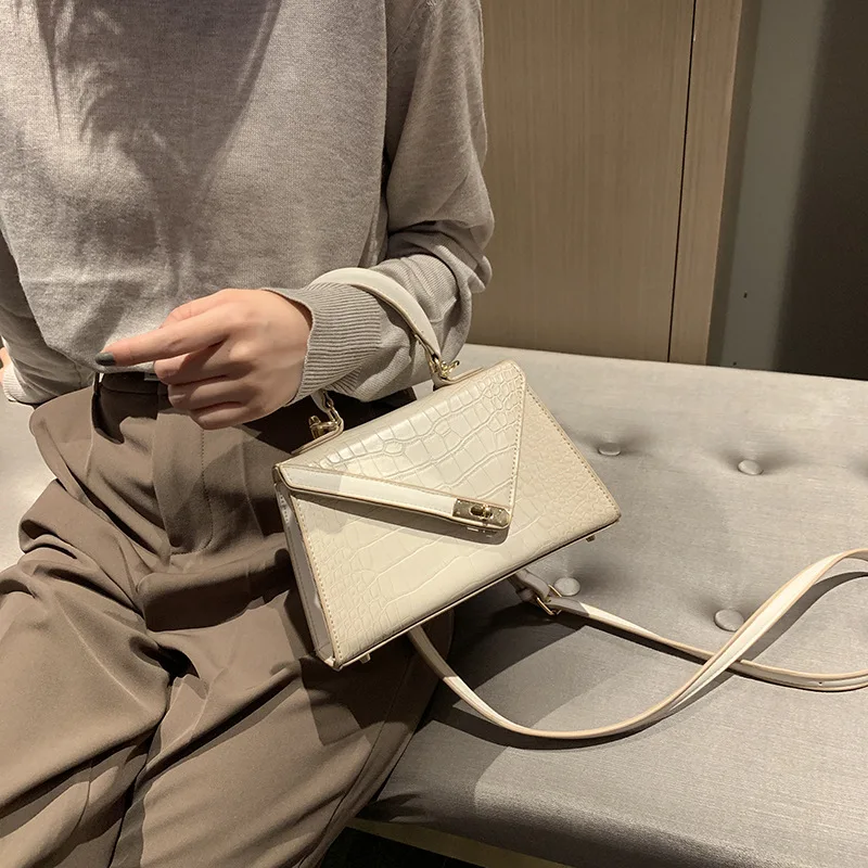 Женская маленькая сумка с верхней ручкой роскошная брендовая трапециевидной