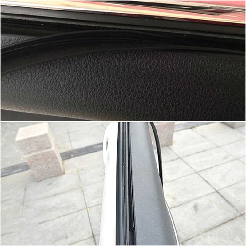 

1* V Type Noise Seal Side Black Rubber Strip Edge Moulding Replacement