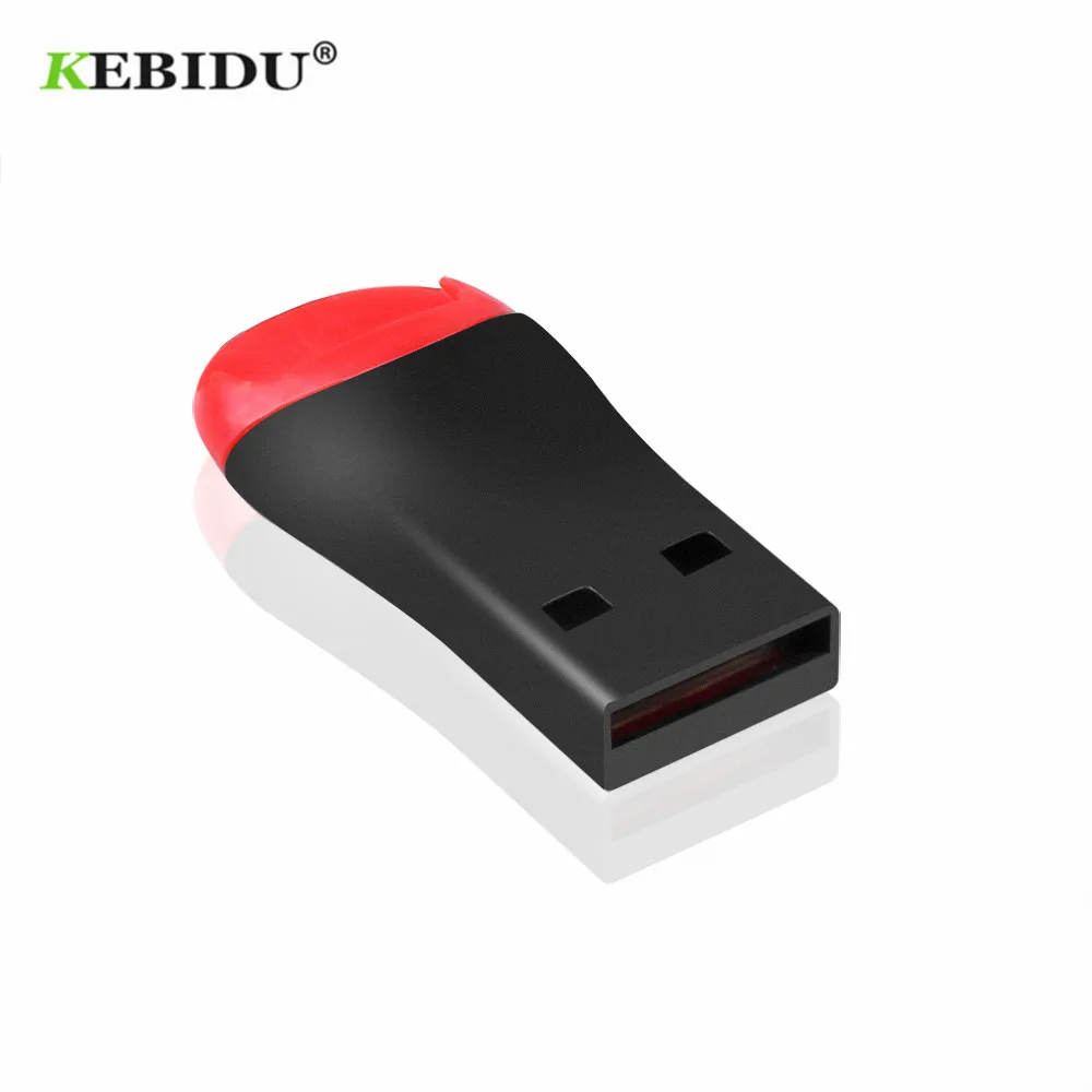 Кардридер KEBIDU Mini USB 2 0 кардридер Micro SD SDHC TF мини адаптер для ноутбука черный 1