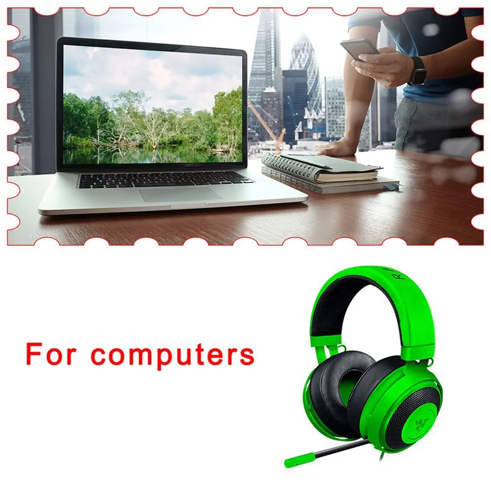 

Gamer Headset for Computer PS4 PS5 7.1 Surround Sound Gaming Headphones Bass Stereo PC Wired Headphone With Mic Gifts