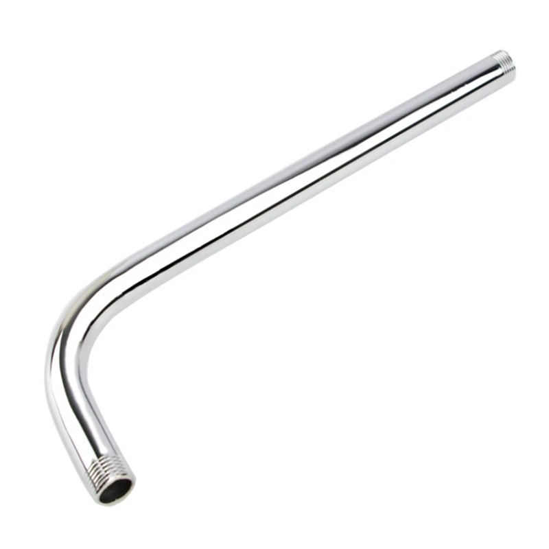 

G1/2Inch Wall Mounted Shower Extension Arm Angled Extra Pipe Stainless Steel Hose For Rain Shower Head Accessories 50Cm