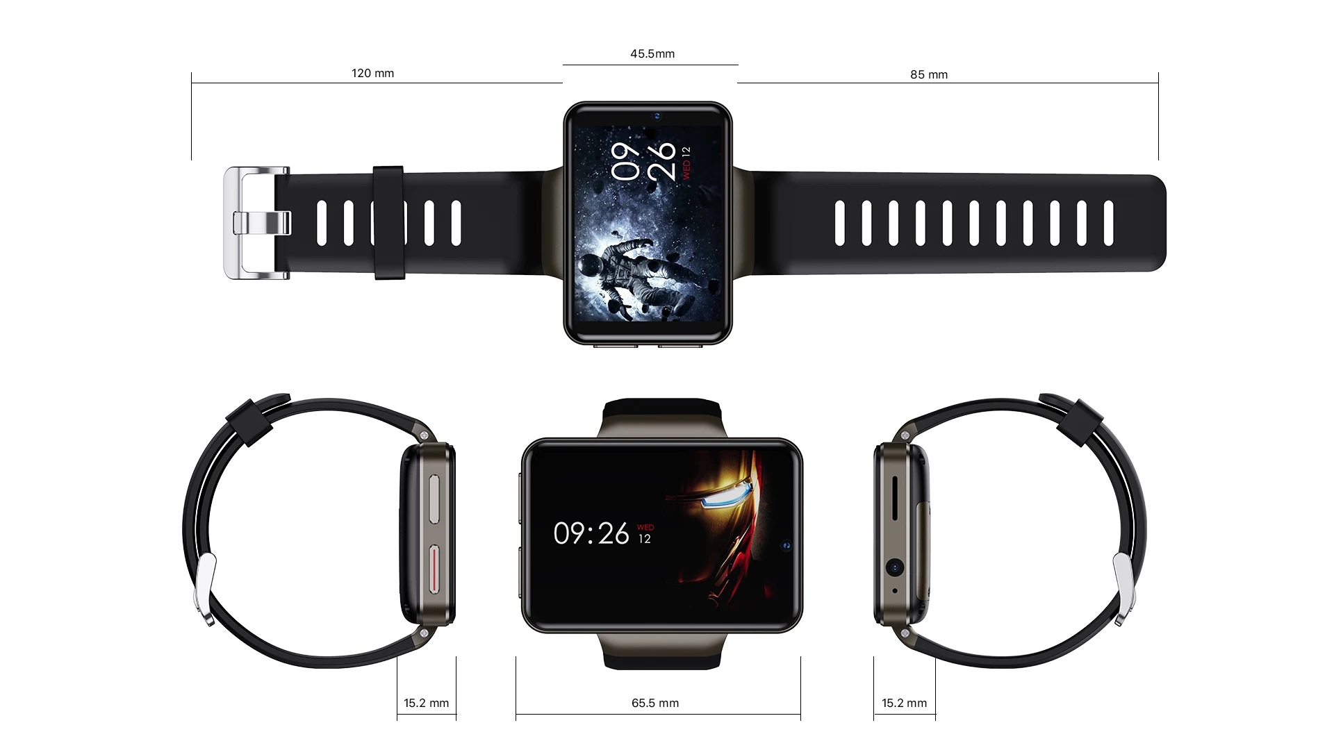 

TagoBee 4G Smart Watch for Men GPS Smartwatch 2080mAh Battery 3GB 32GB 2.4" 8MP Dual Camera 480*640 IPS Watch For IOS Android