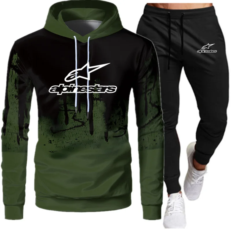 

Hoodies & Sweatshirts suit brand sportswear track suit suit men's pullover sweater hoodie + sports pants jogging men's hoodie
