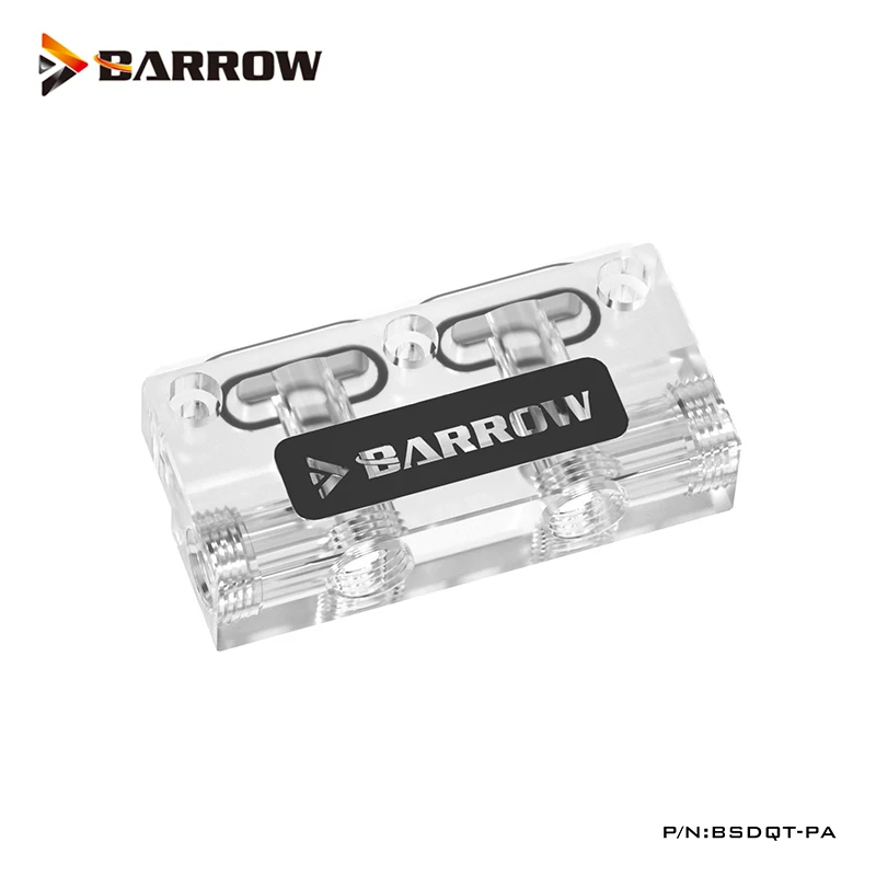 

Barrow BSDQT-PA Multifunctional Acrylic Change Direction L-type GPU Block Bridge For Barrow's GPU Water Block Refit