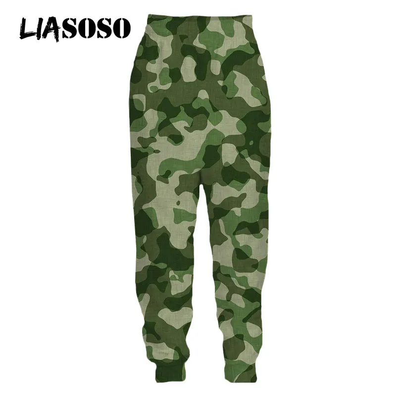 

LIASOSO Camouflage Leaf Hunting Sweatpants Fashion 3D Print Harajuku Sweat Pants Jogging Women Men Streetwear Baggy Style Pant
