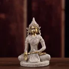 Песчаник, искусство Будды, маленькие украшения, скульптура, украшение для дома, подарки, украшение для дома