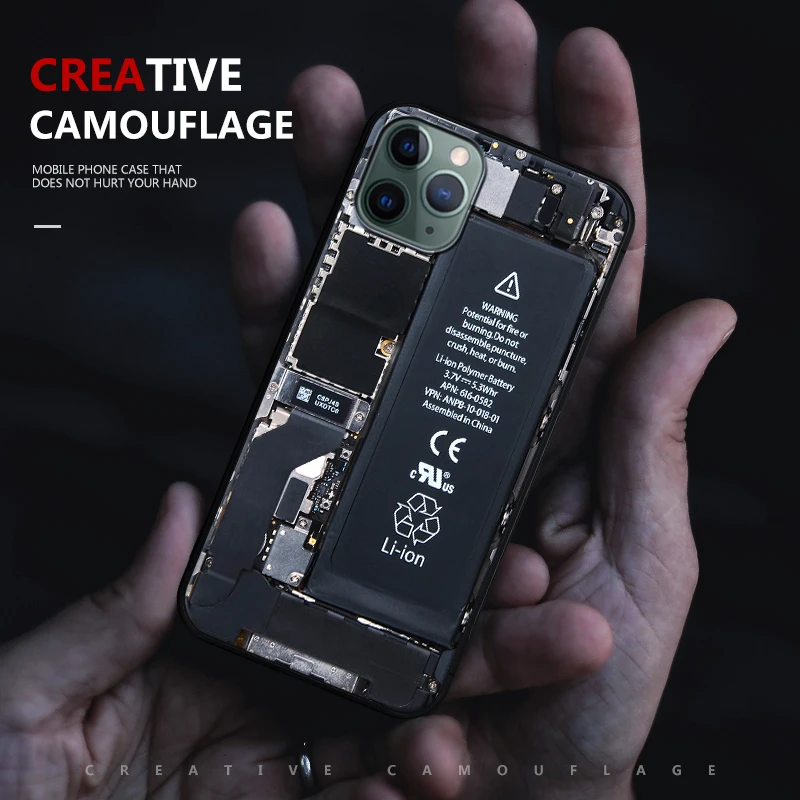 Чехол для iPhone 11 Pro Max задняя крышка из ТПУ с узором чехол телефона Fundas Coque забавный