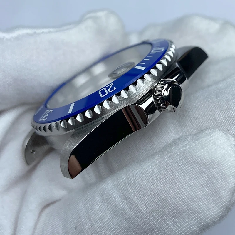 daytona Submariner 40mm Men's watch case 316L stainless steel Sapphire glass ceramic bezel fit nh35 nh36 eta 2824 dial movement