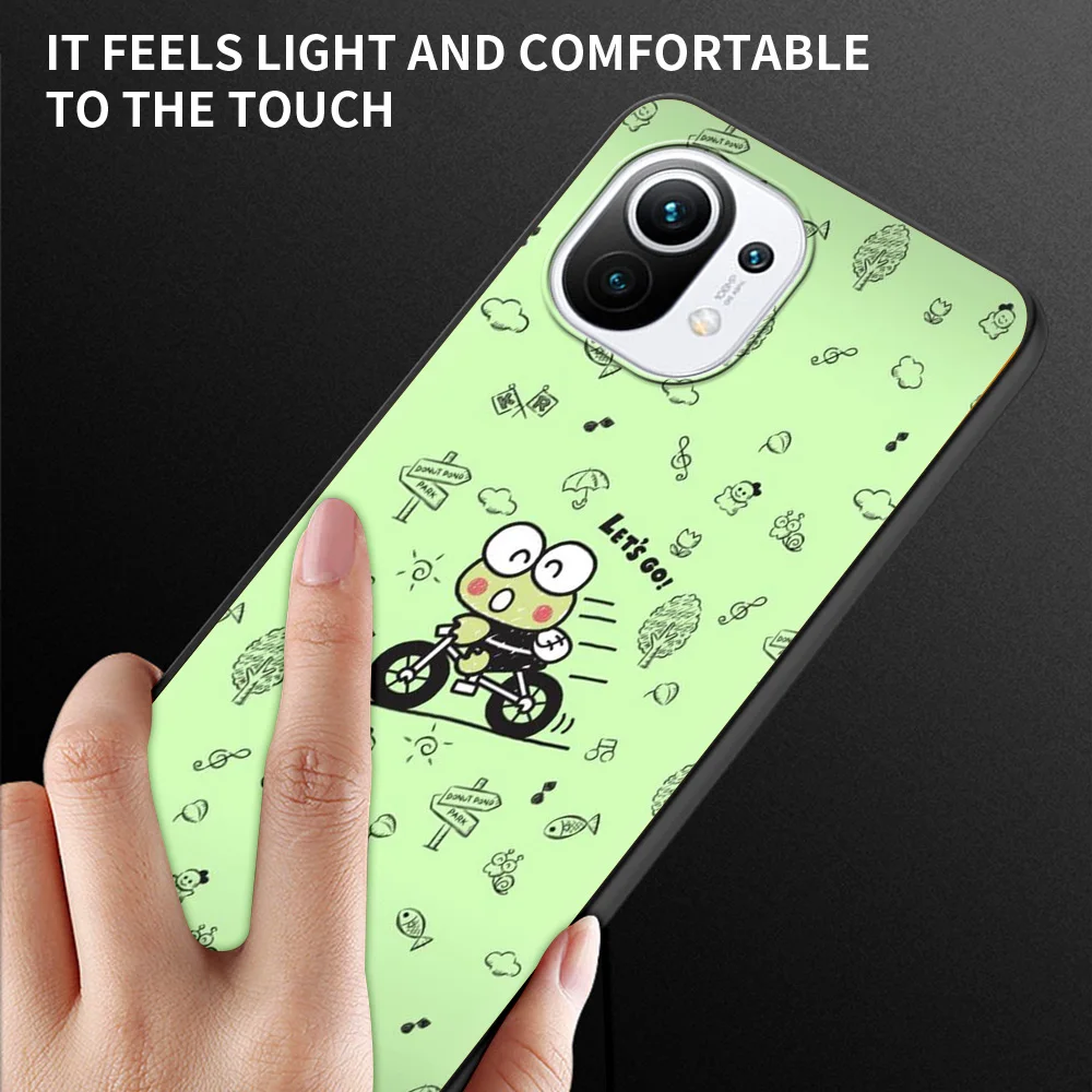 frog cute cartoon fundas shockproof case for xiaomi poco x3 nfc m3 pro bag soft cover for redmi 9t 11 note 10 10t lite 5g shell free global shipping
