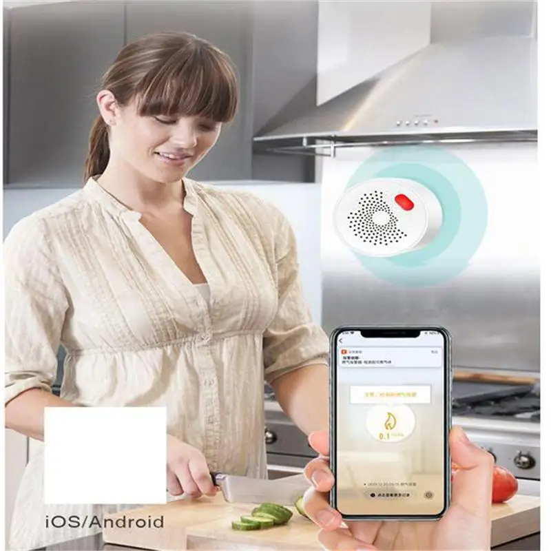 Smart Life Tuya wifi Air Alarm formaldehyde VOC carbon dioxide temperature humidity Sensor Automation Detector US Plug | Инструменты