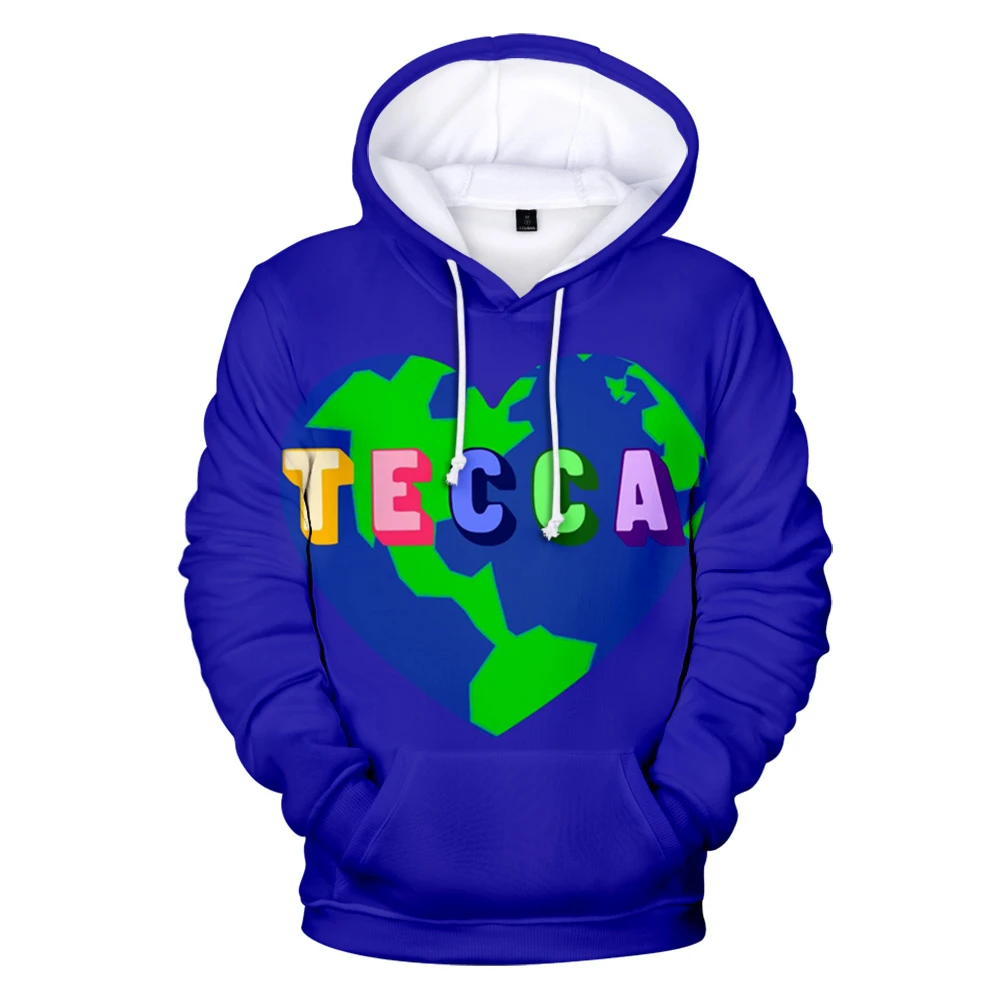 Толстовка с капюшоном Lil Tecca модная новинка свитшот принтом очков осенне-зимние